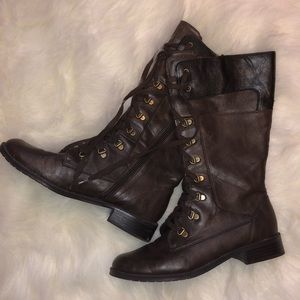 AEROSOLES Lace-Up Combat Boots